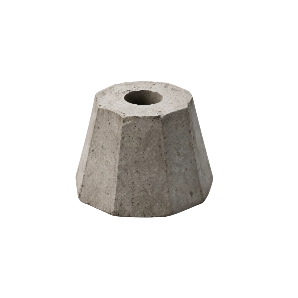 Dado de concreto de 3 cm