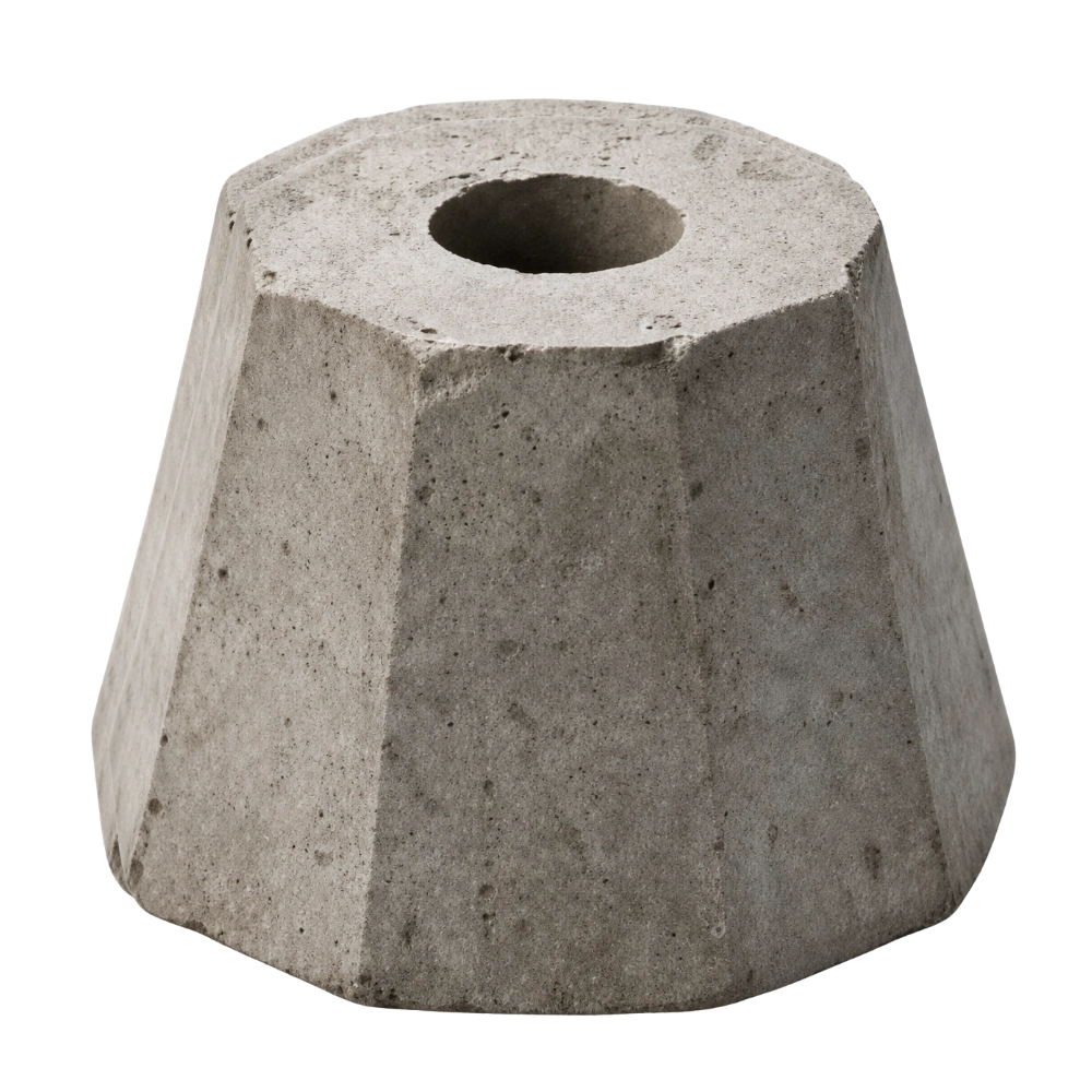 Dado de concreto de 7.5 cm