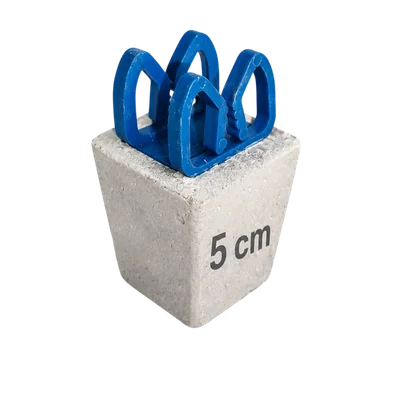 Dado de concreto de 5 cm
