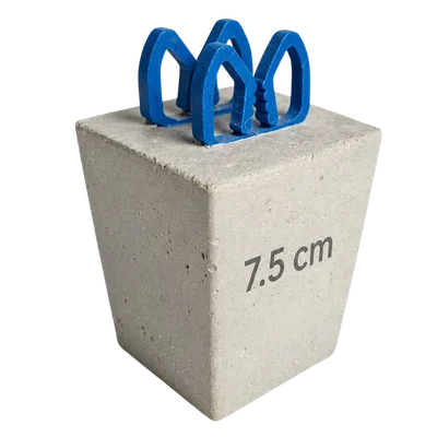 Dado de concreto de 7.5 cm