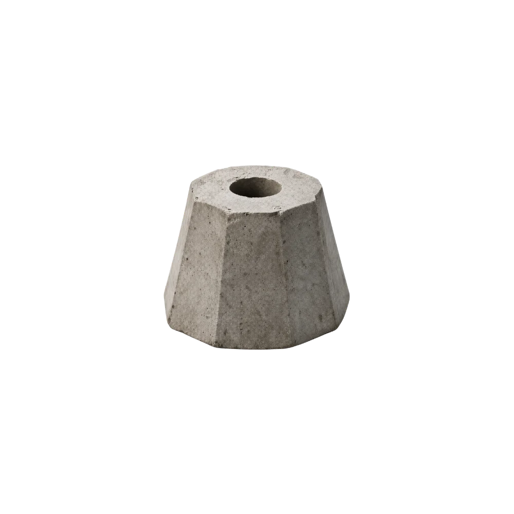 Dado de concreto de 2.5 cm